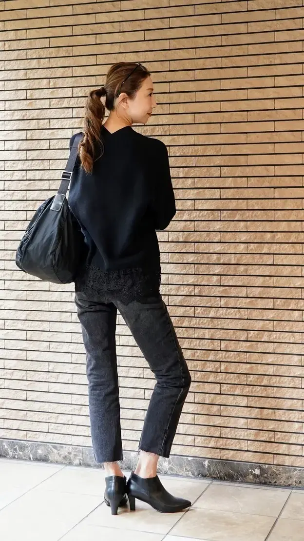 ZARA デニムパンツ愛用 エクラ華組  法村麻起子さん