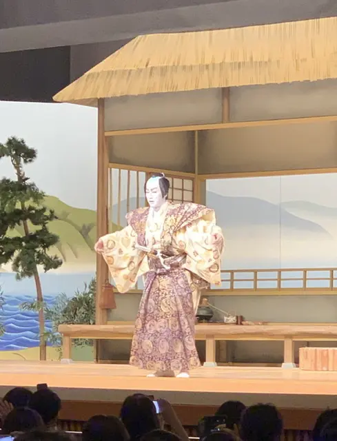 公演終了後　実盛の尾上右近さん