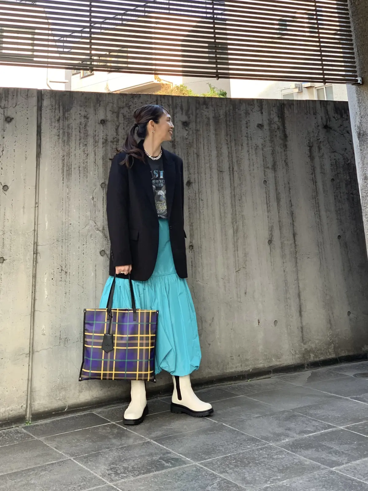 ジャケットコーデ　スウェットコーデ