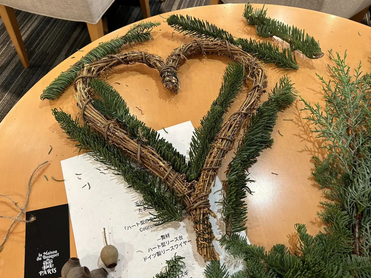 二子玉川でパリスタイルクリスマスリースのの画像_10