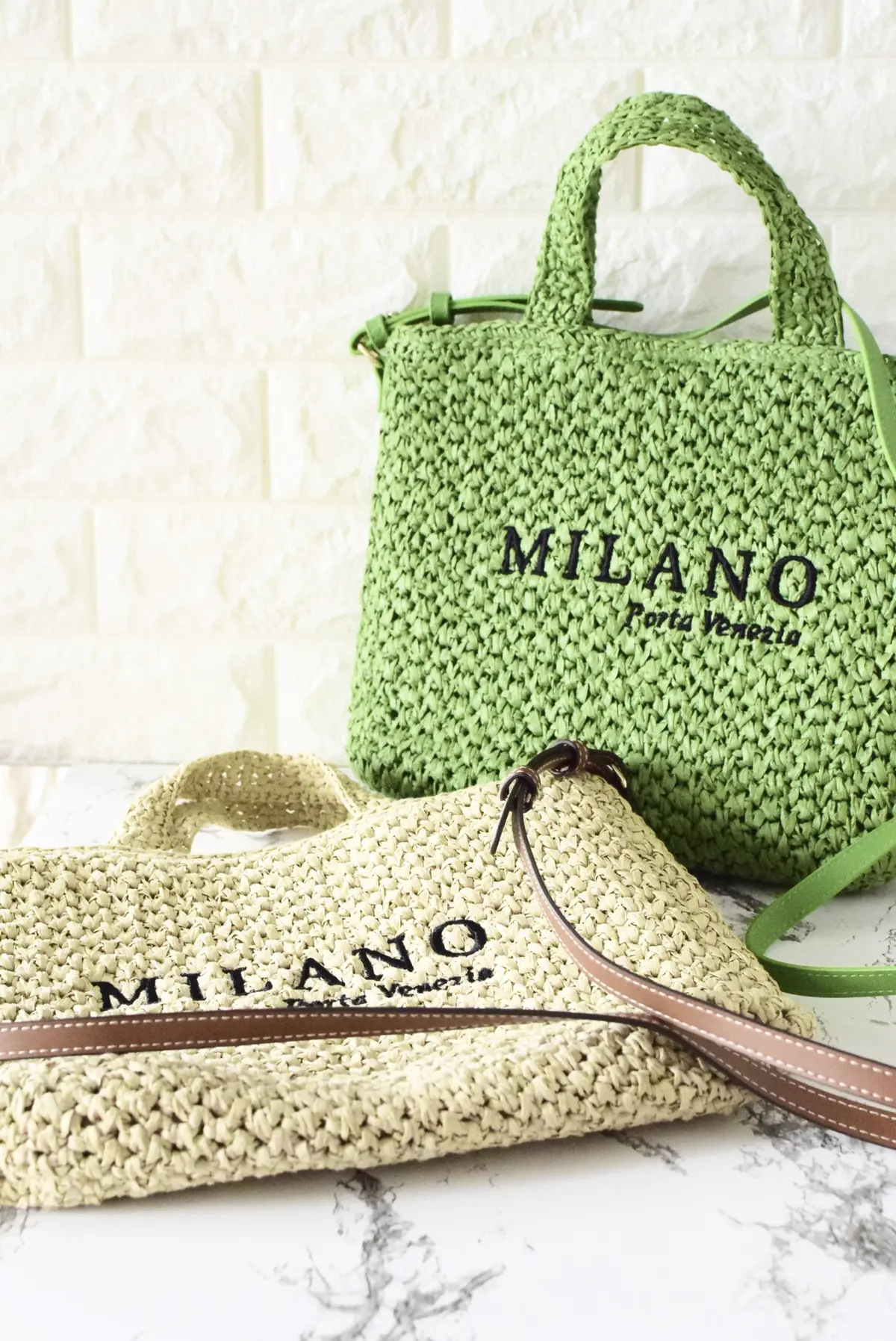 éclat エクラ　Jマダム　ブログ　北海道　札幌　トモコ　知子　プチプラ　ファストファッション 夏 H&M　エイチアンドエム　かご　ストロー　バッグ