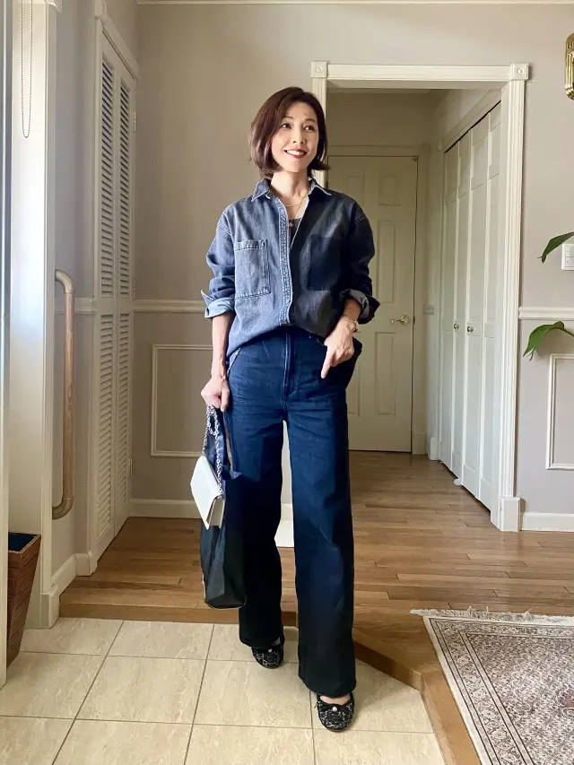 ブラックデニム✖️大人のポケッタブルトーの画像_2