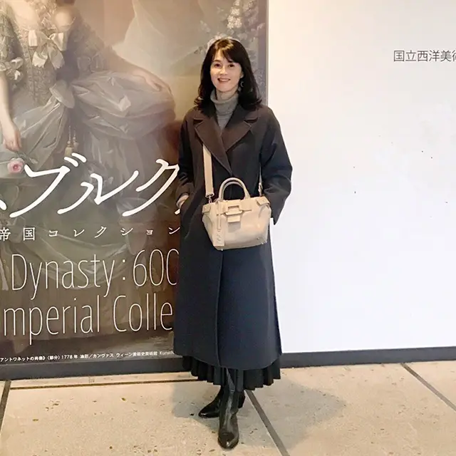 アート鑑賞はZARAのブーツが大活躍