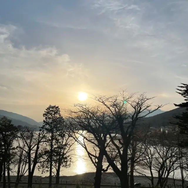 ザ・リッツ・カールトン日光から見えた夕陽