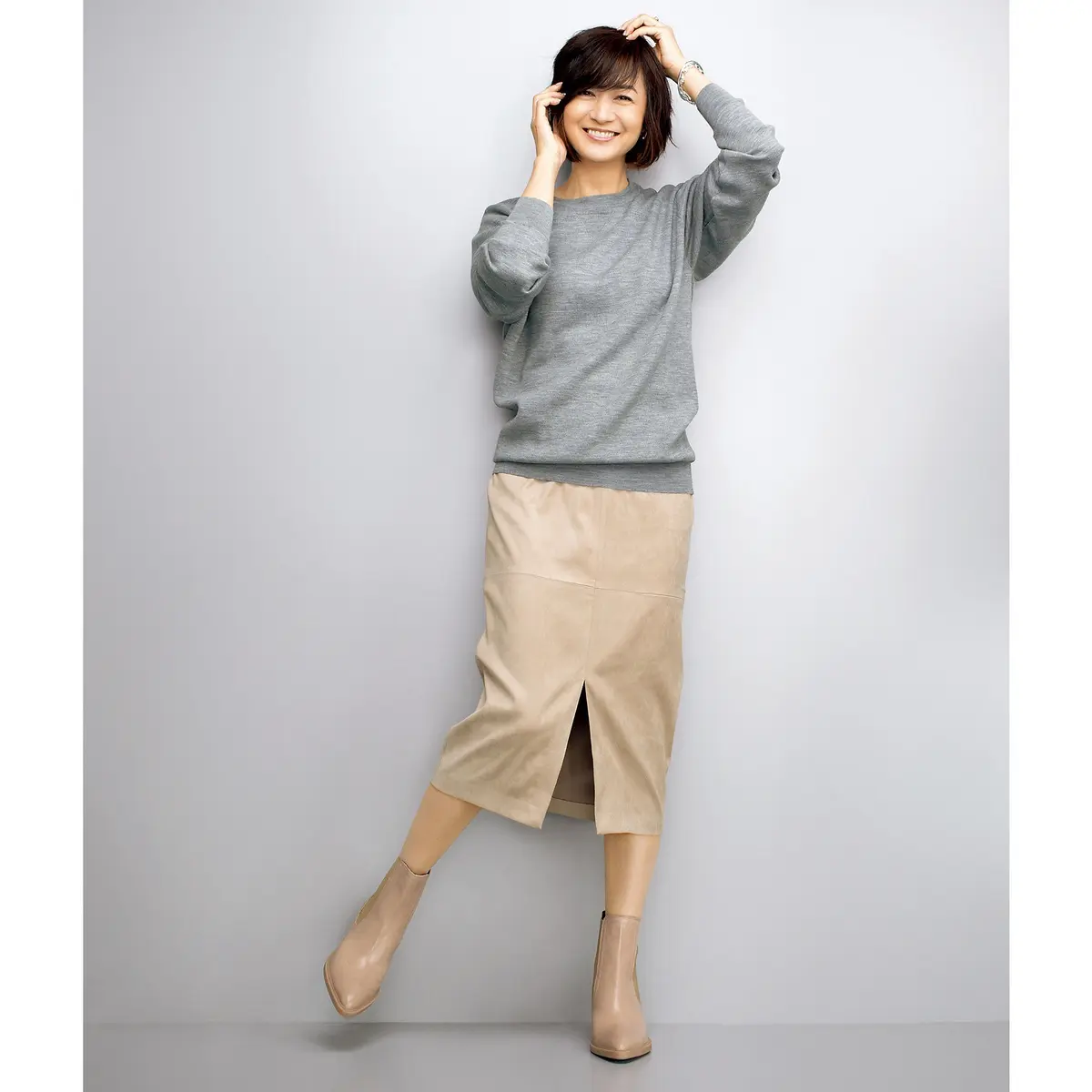 JOHN SMEDLEY スウェット風ニット