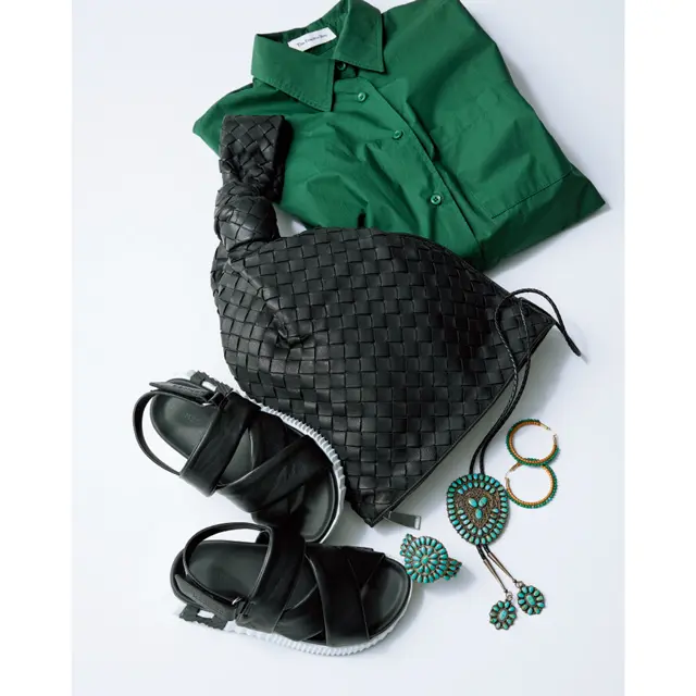 《arrange2》ターコイズを効かせた大人のカジュアル