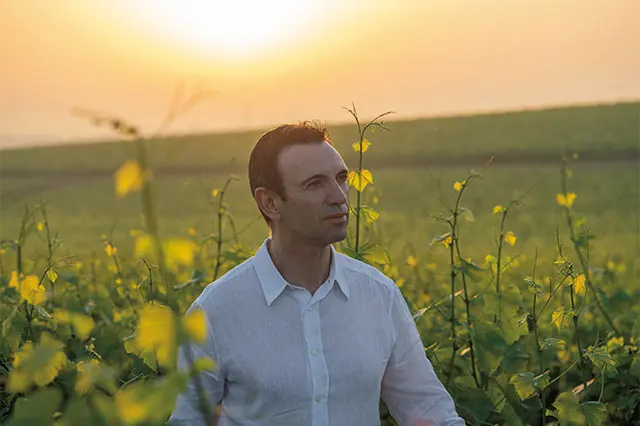 最高醸 造責任者のフレデリック・パ ナイオティス氏。