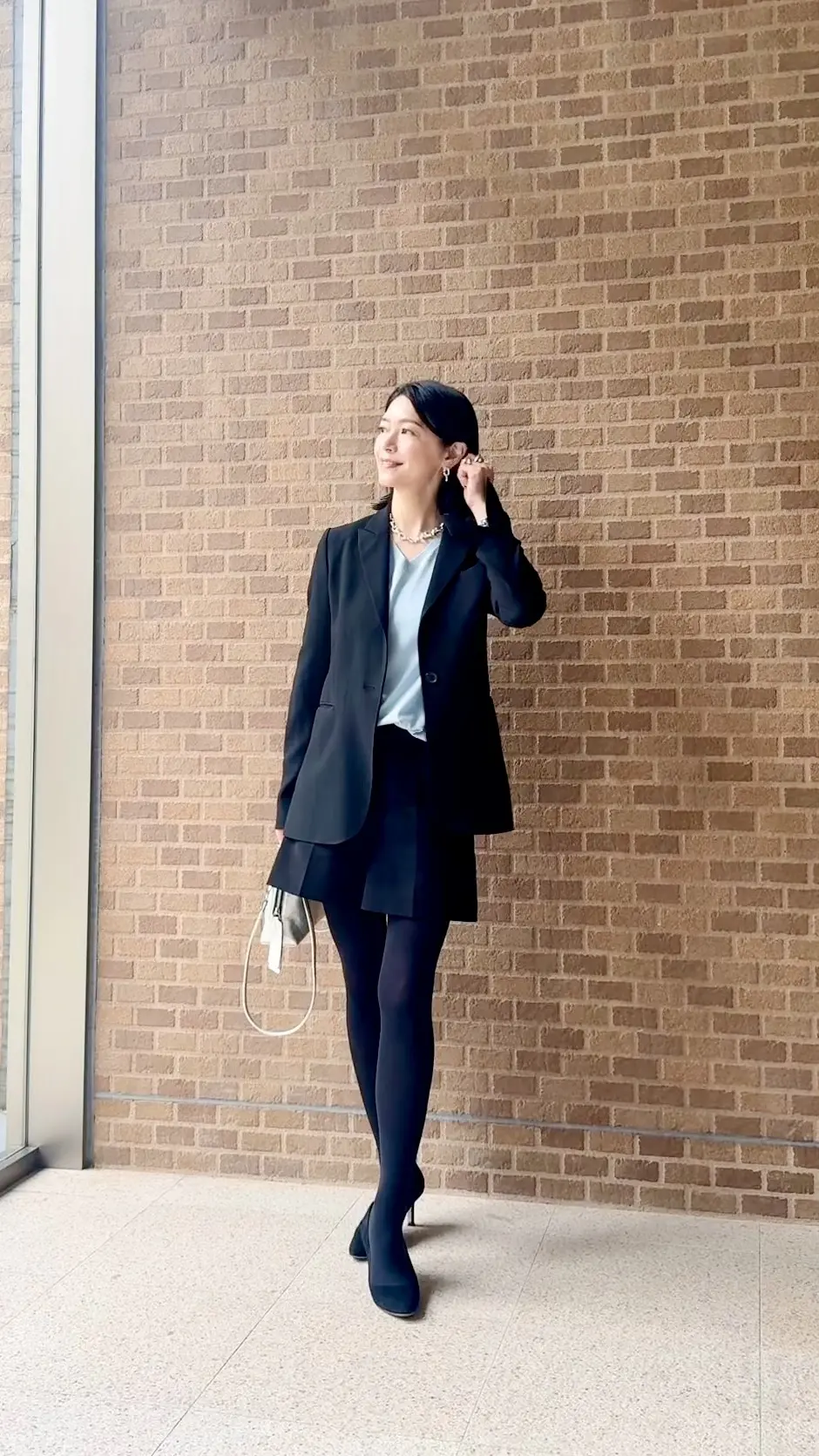 「シルクカシミヤ混 浅Vネックニット」極の画像_7