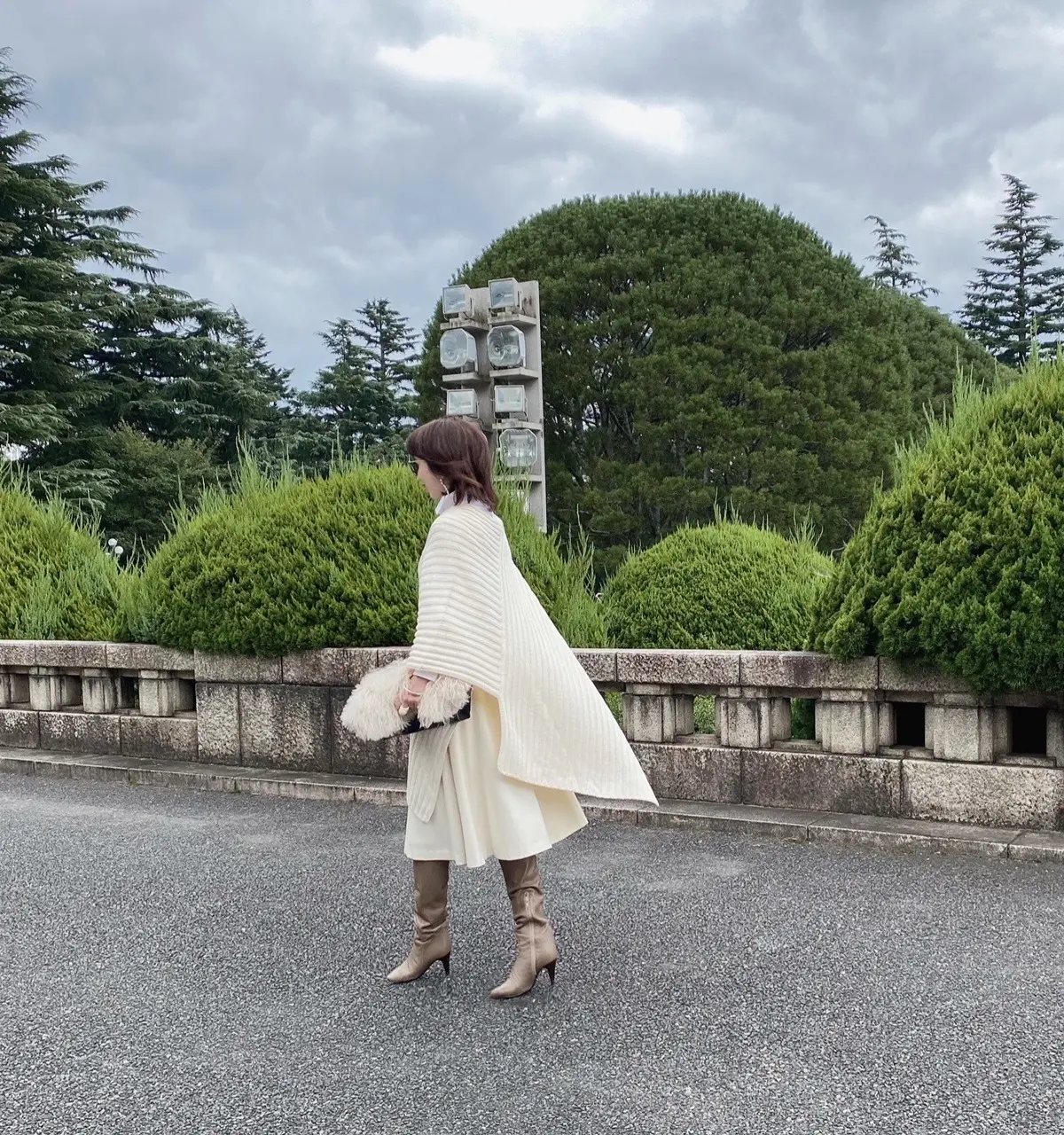 瞬間着映えZARAニットポンチョコーデ2の画像_6