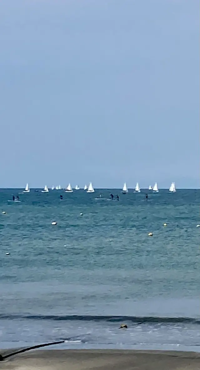 セーリングチーム。ヨットも気持ちよさそう！