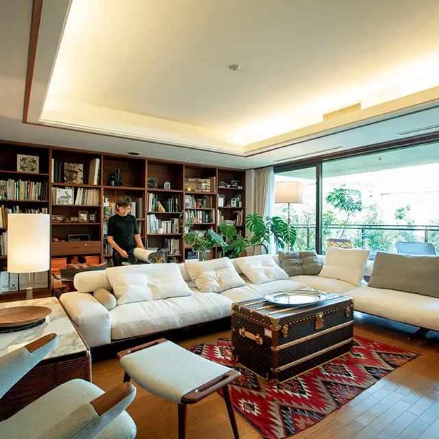 エクラ世代で手に入れた、 好きなものだけが詰まった心地のいいリビング