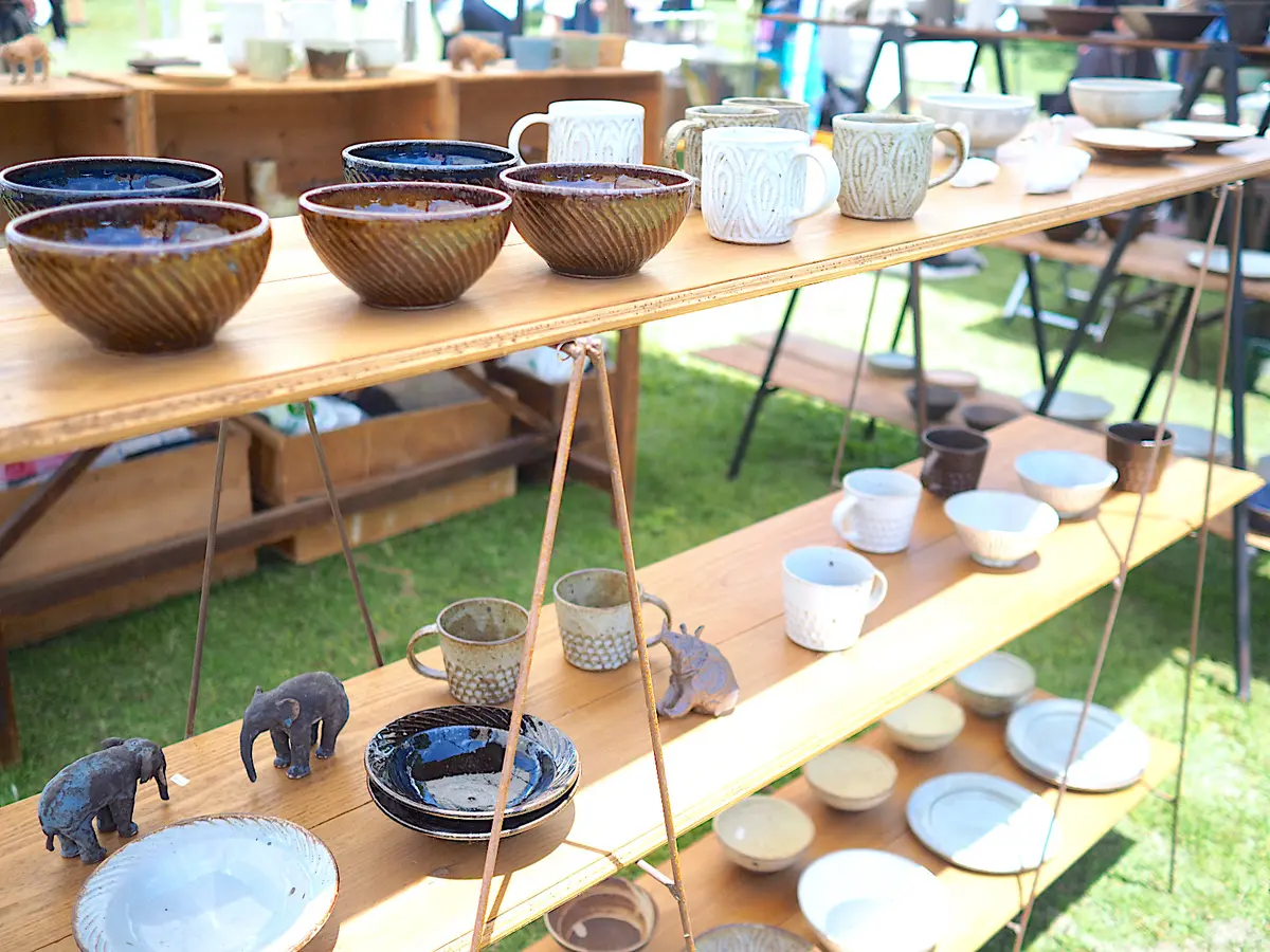 GUのワイドデニムでうつわ巡りの画像_3