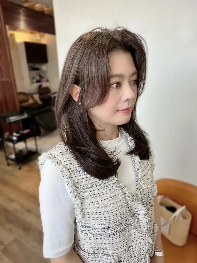 顏まわりにレイヤー