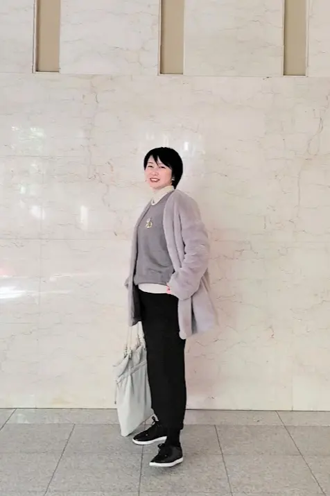 GUの裏起毛スウェットスカートで冷え対策の画像_3