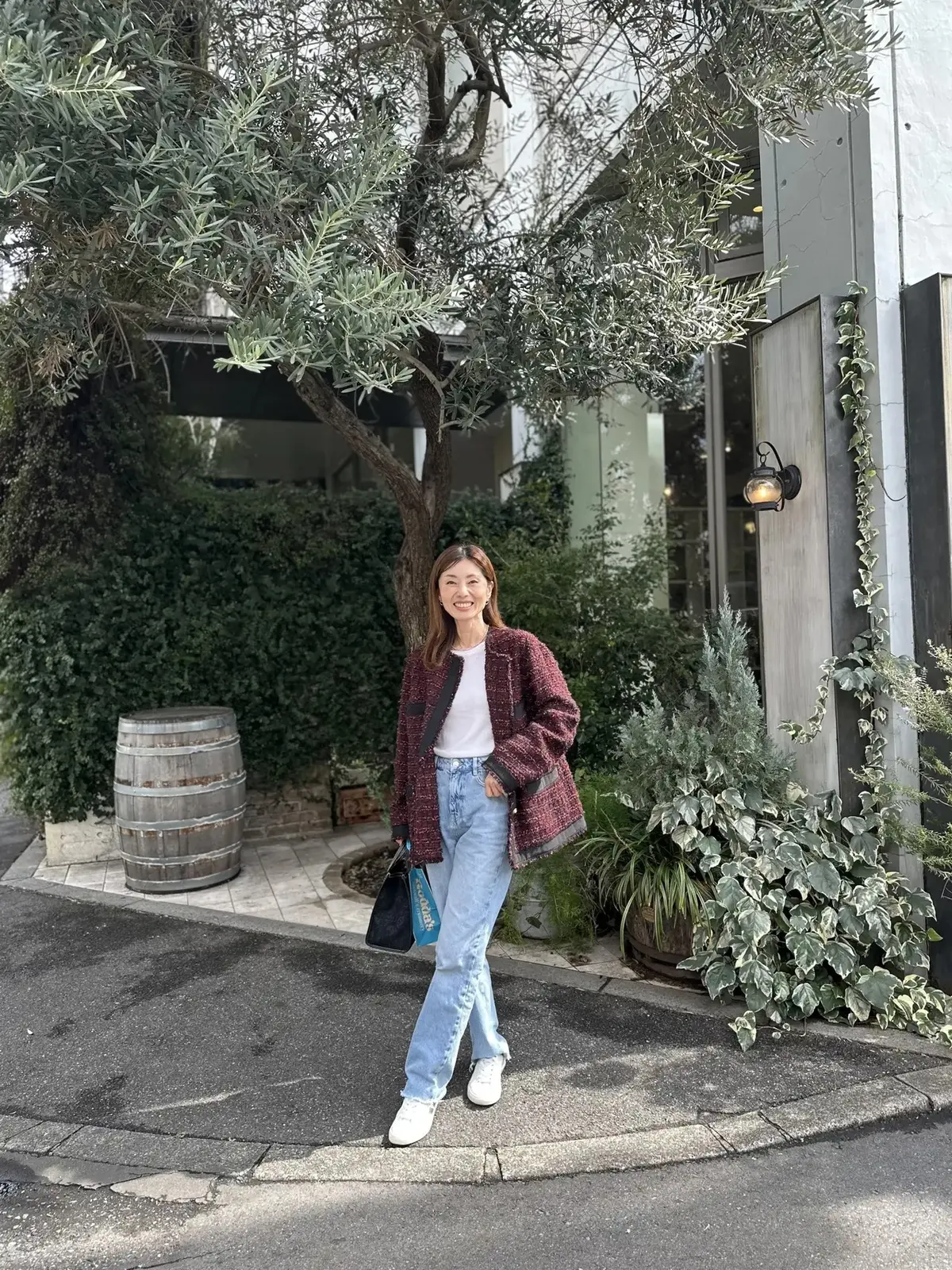 ZARA デニムパンツ愛用　エクラ華組 梁瀬理砂さん