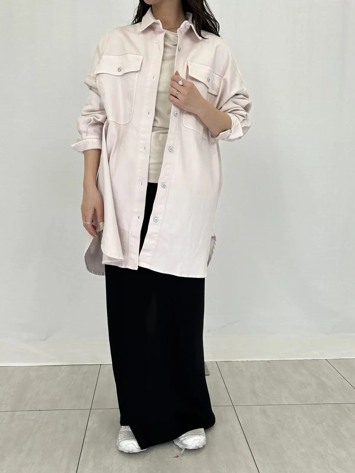 Tシャツにも合う！50代大人の羽織り「Hの画像_8