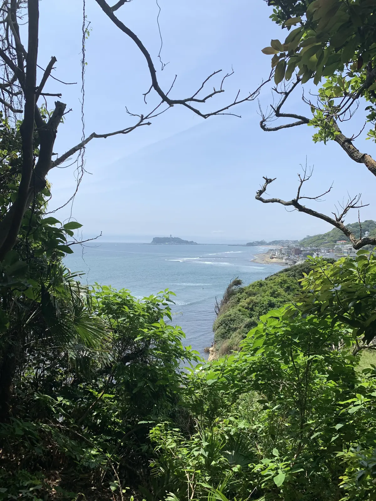 稲村ヶ崎公園　稲村ヶ崎から江ノ島を望む　最後から二番目の恋のロケ地