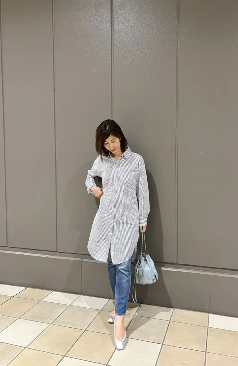 細見え効果抜群のシャツコーデの画像_2