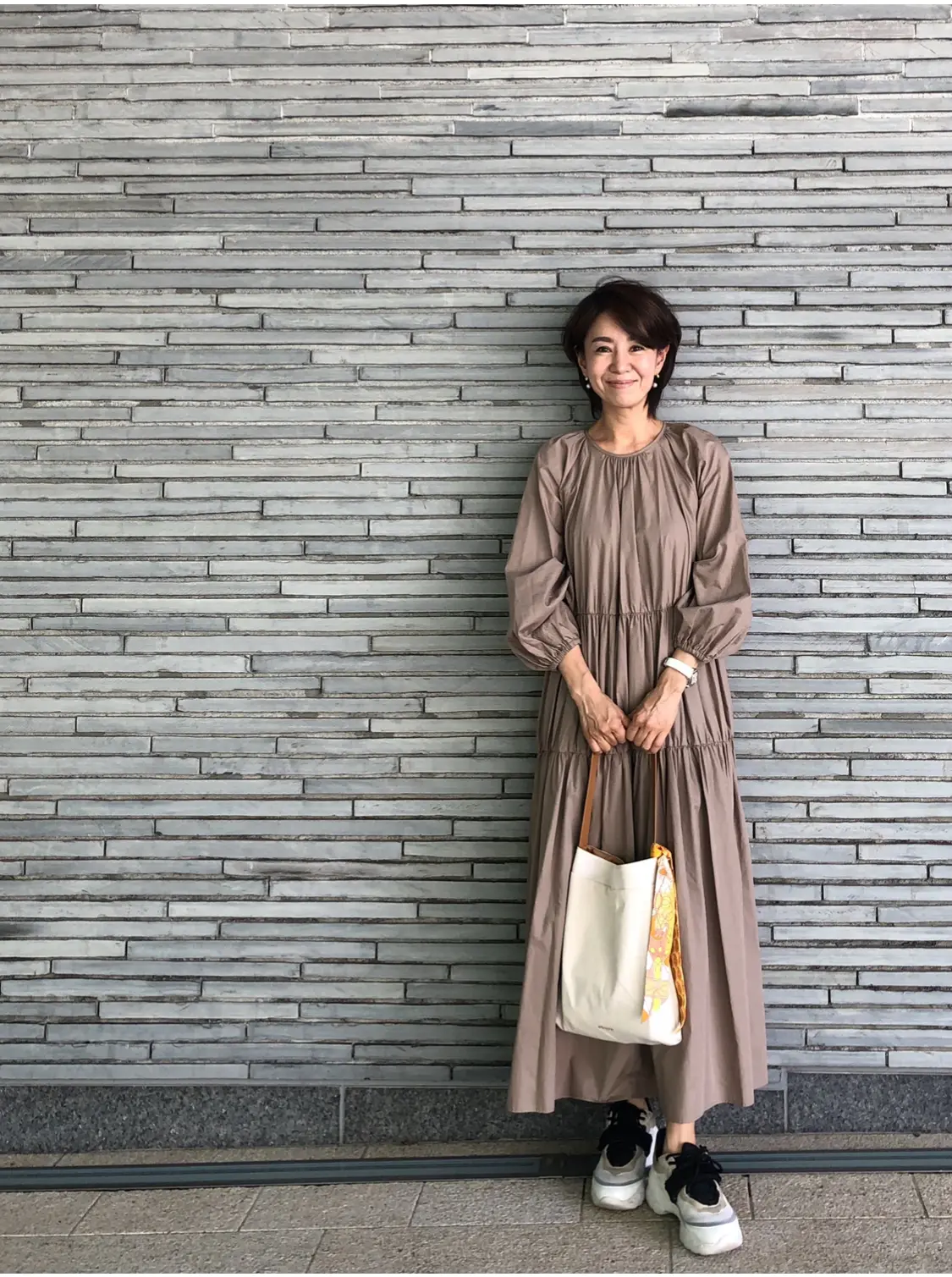 体型カバーしてくれるワンピース