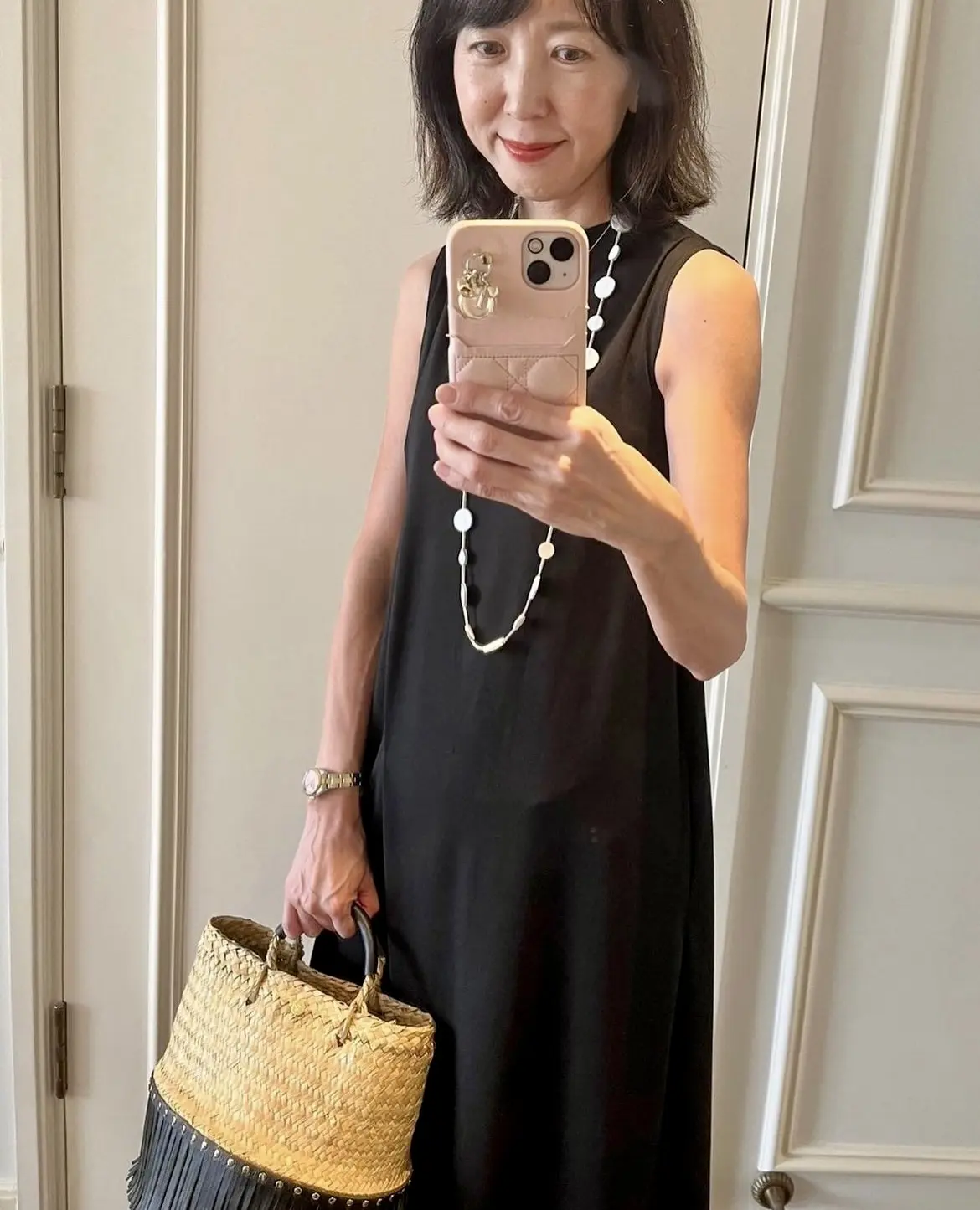 カゴバッグ　黒