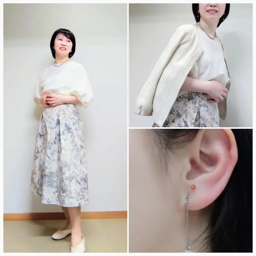 6月前半。アラフィフ秘書お仕事毎日服の画像_2