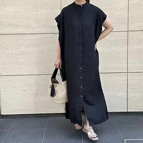 【50代 ワンピース】気温28度でも快適の画像_4