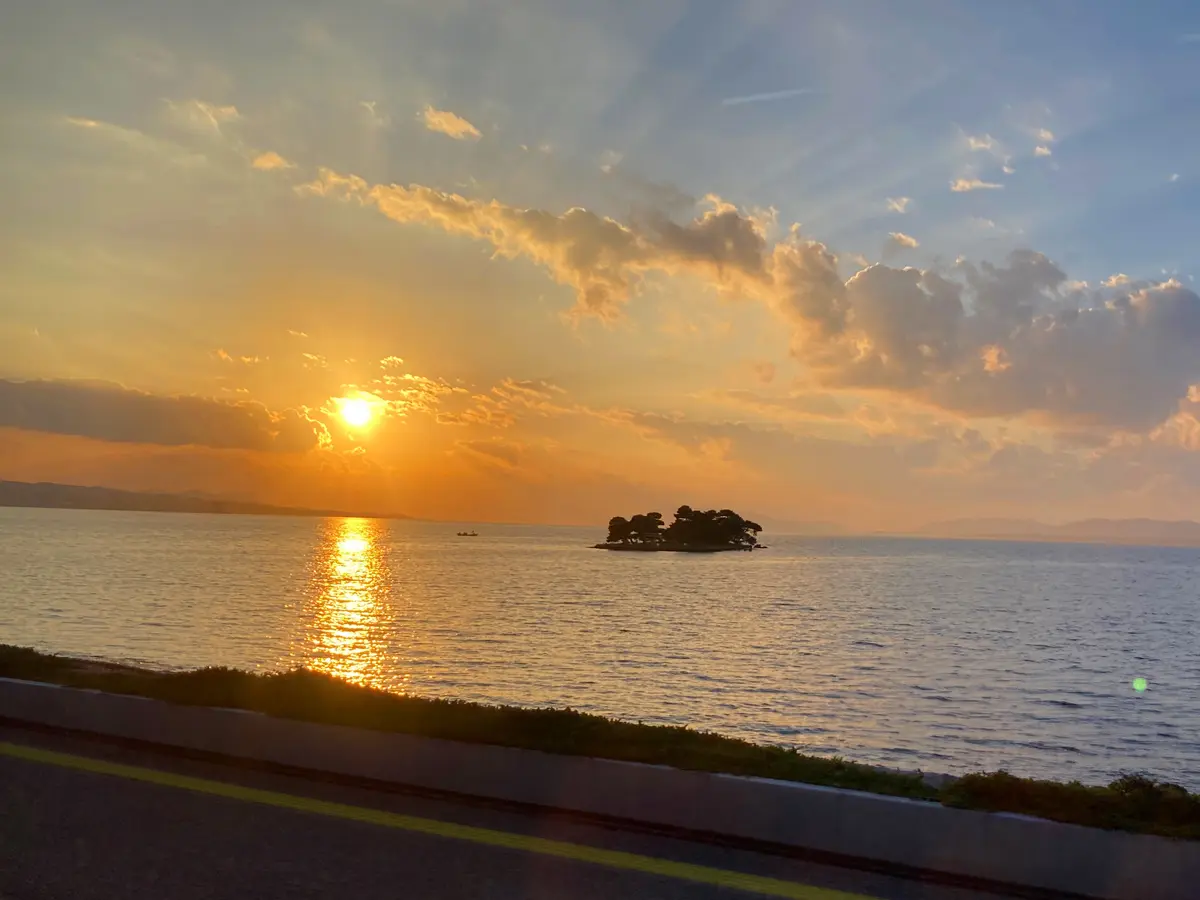 宍道湖の夕陽