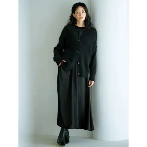 E by eclat ラクーンざっくりカーディガン ￥24,200