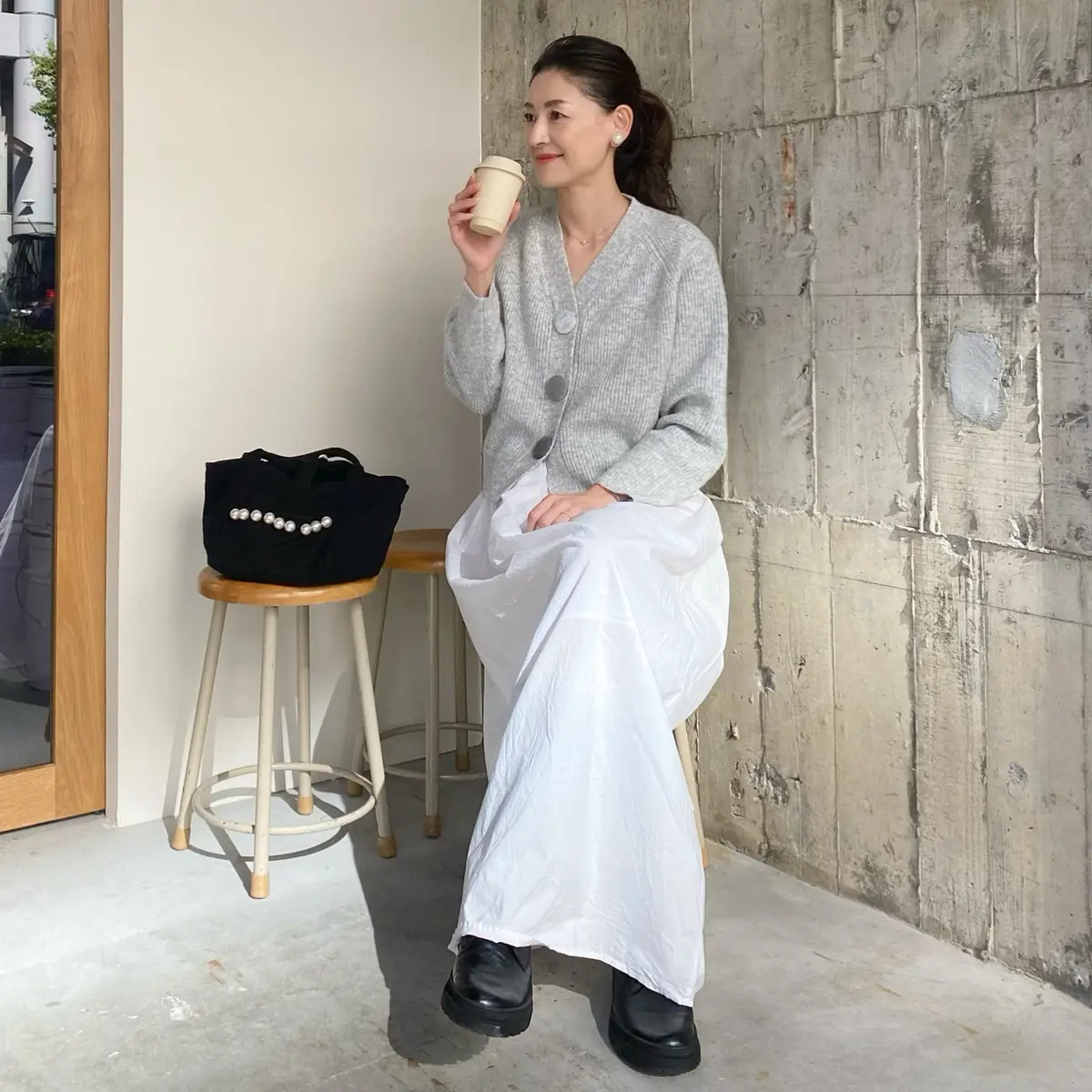 期間限定・季節Mixコーデでカフェへの画像_4