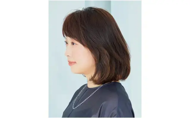 イメチェンに！毛先ワンカールパーマをプラス【50代髪型・ヘアスタイル】