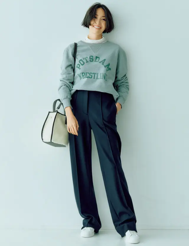 Q.腰張り体型をすっきり見せるには、何を意識して選べばいい？