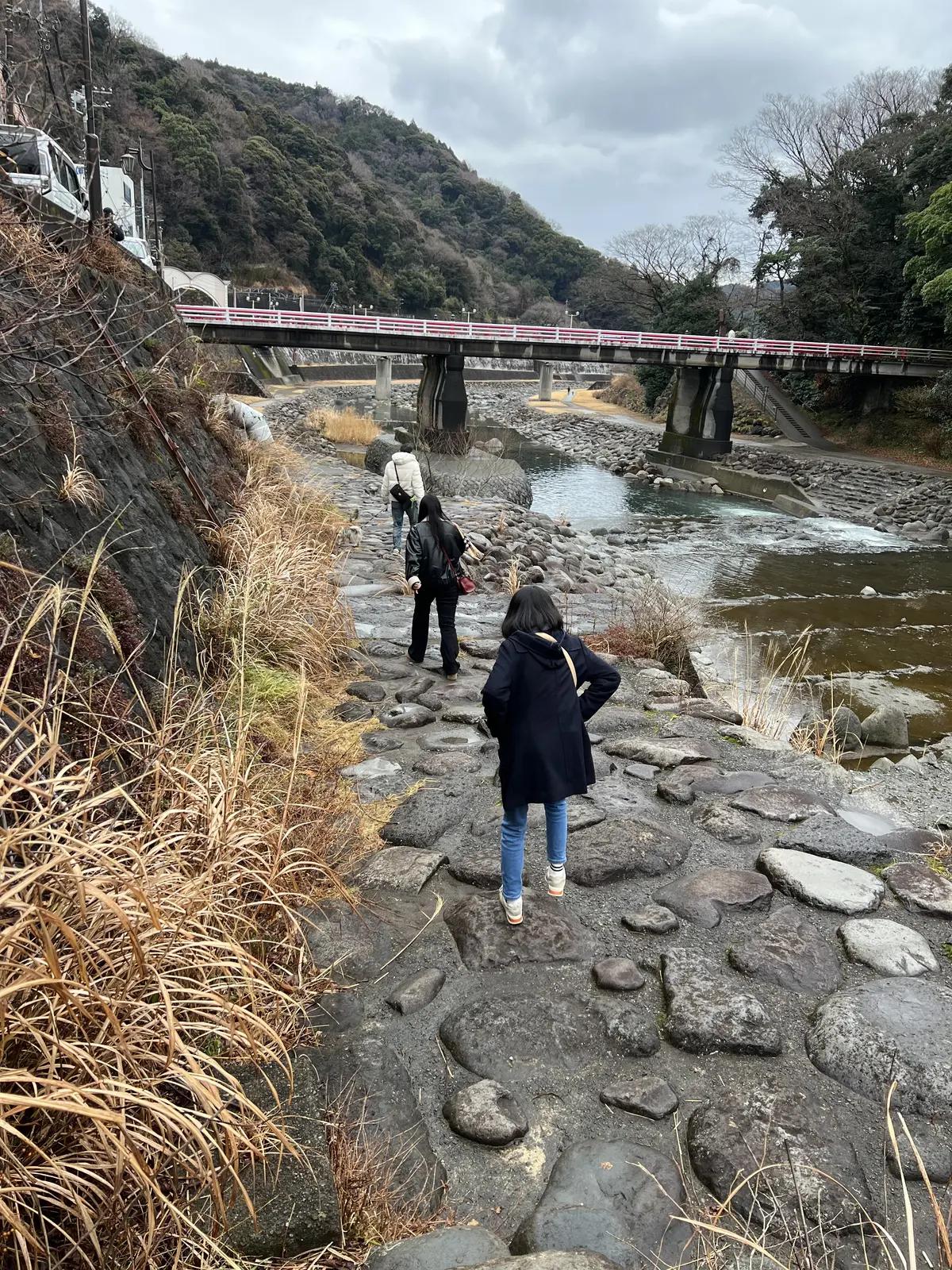家族で河川敷もお散歩！新鮮！