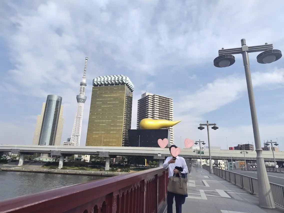首都高　東京スカイツリー　アサヒビール金の炎　隅田川