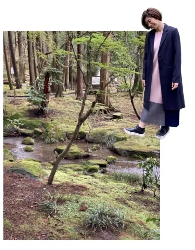 marigat（candlehere）、広い庭園を散歩。