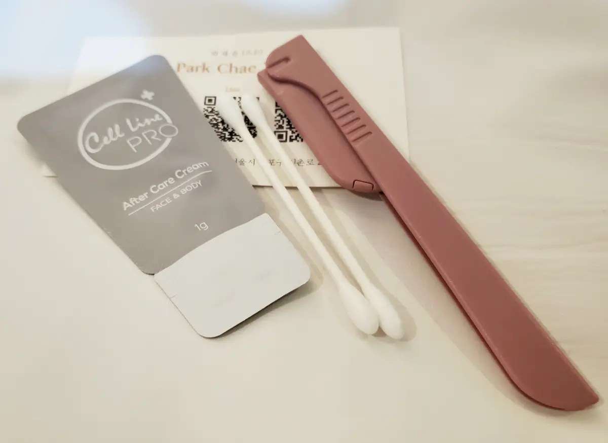 帰り際に頂いたお手入れセット