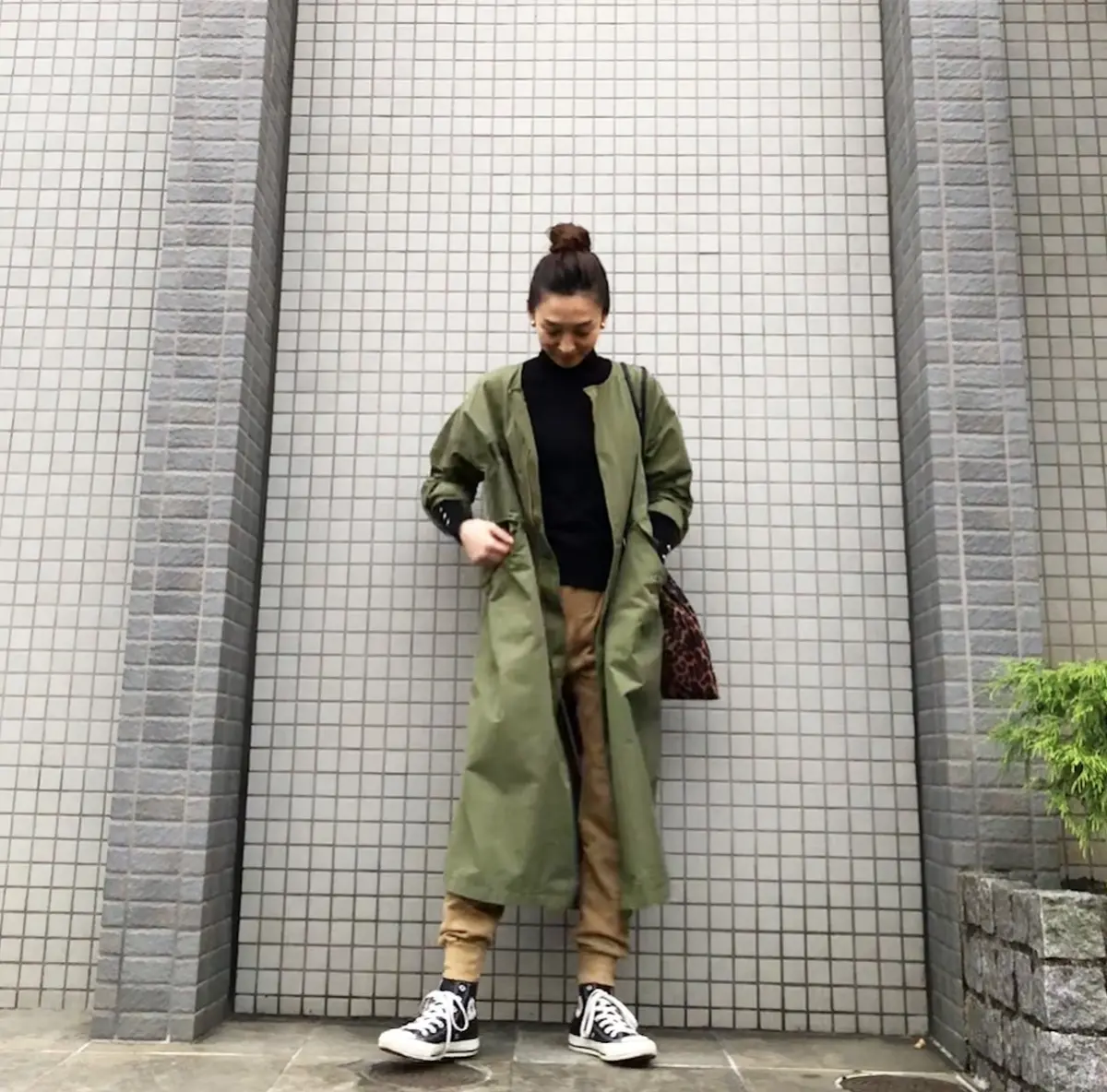 明るめカーキのモッズコートの画像_8