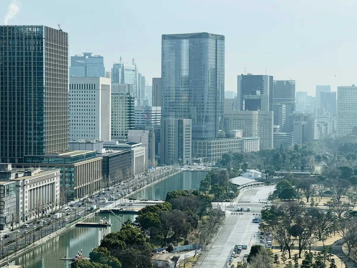 ラウンジ内からの風景