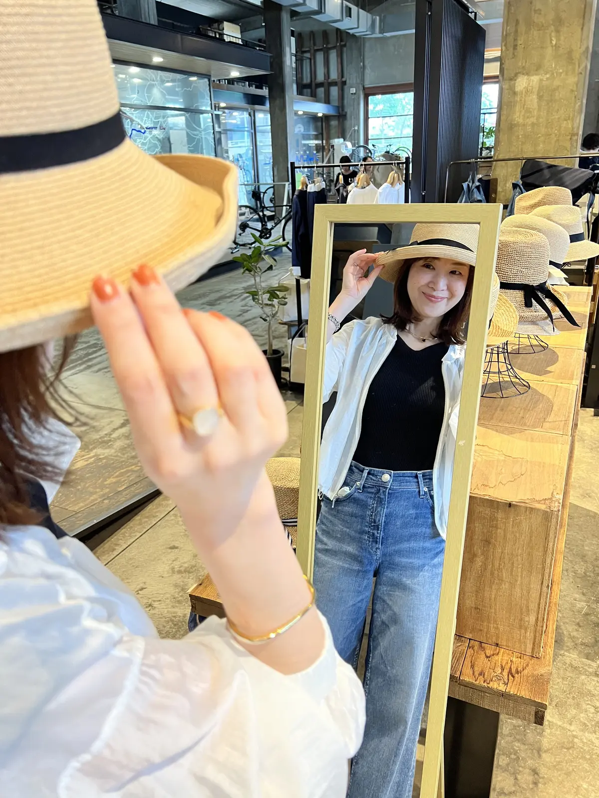 可愛い麦わら帽子