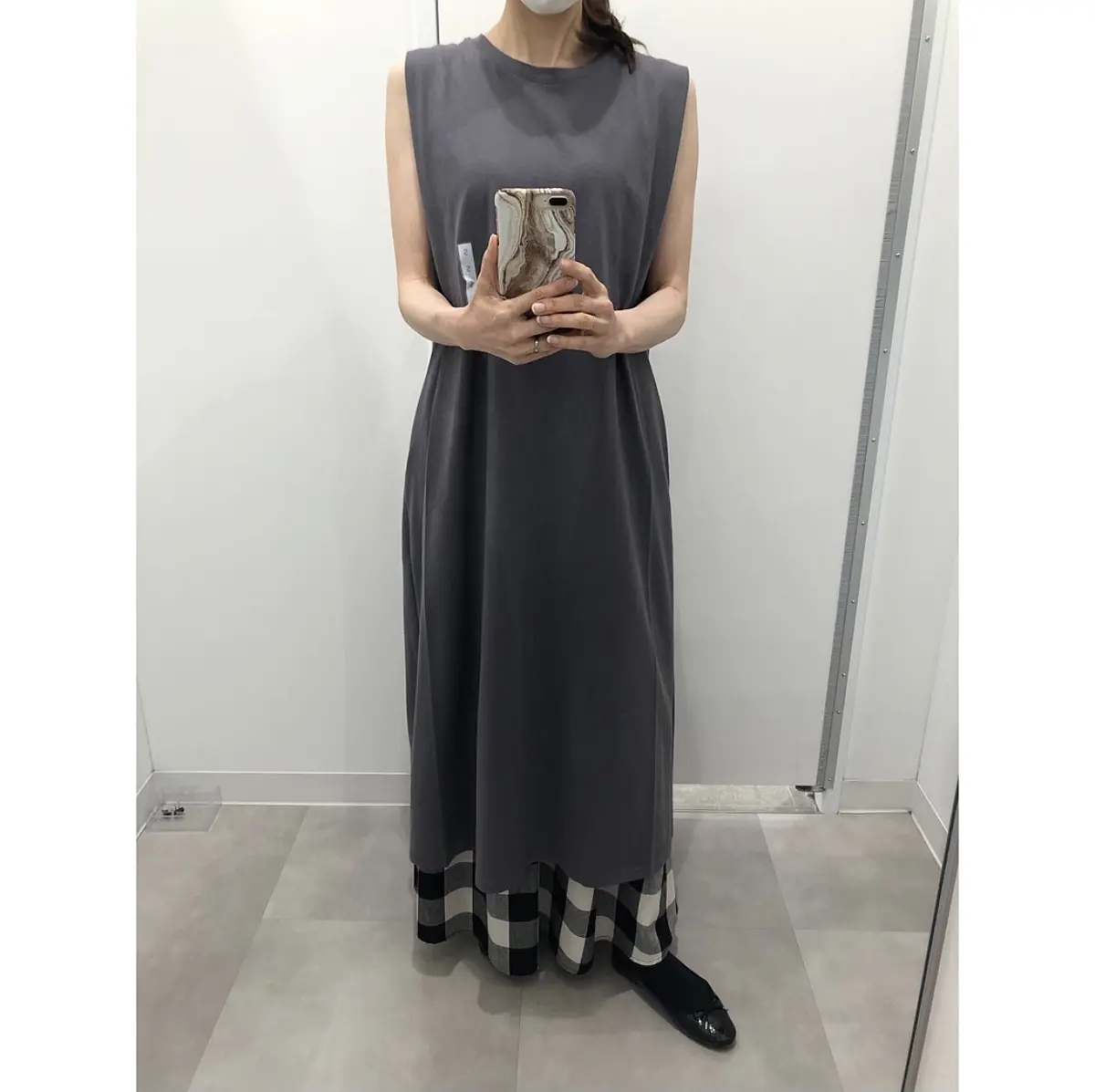 GUショルダータックワンピ❤︎4コーデの画像_5