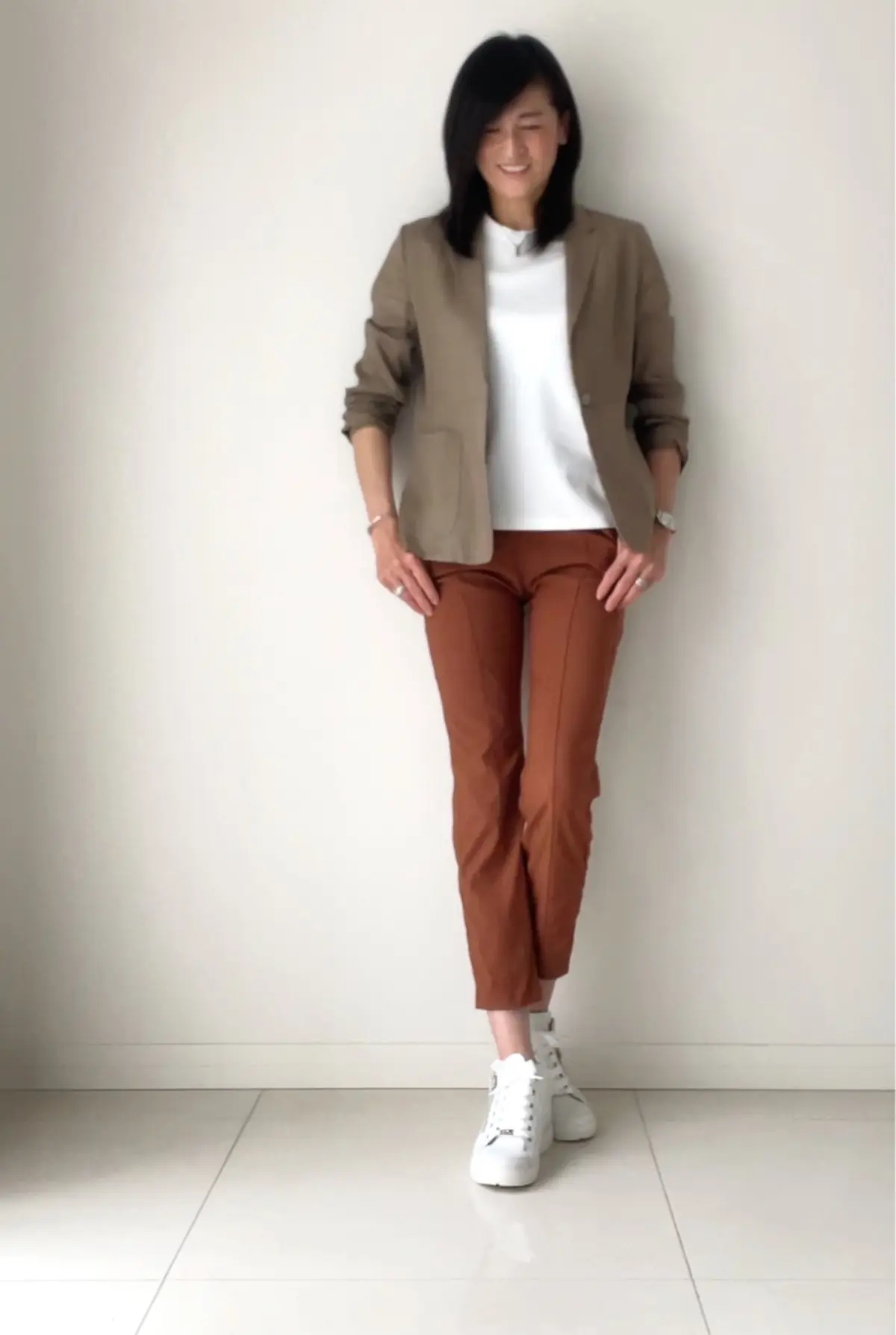 リネンジャケットコーデの画像_3