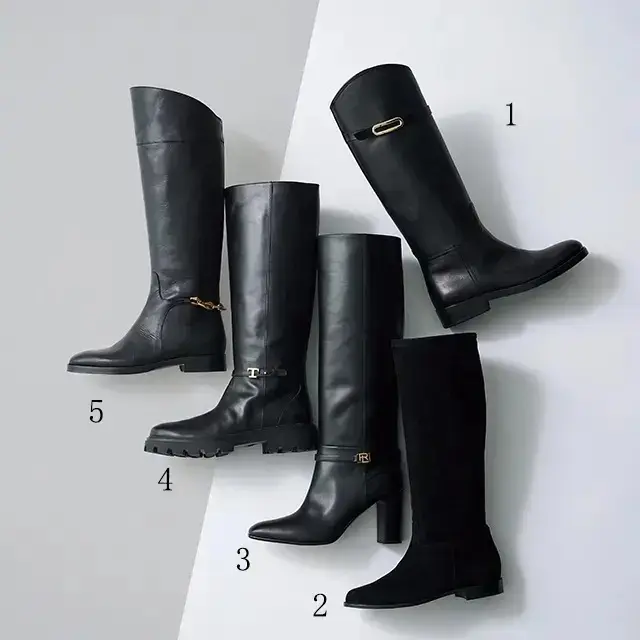 美脚がかなう「黒のロングブーツ」