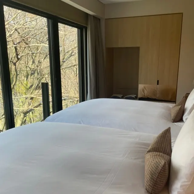 ふふ 箱根のふふラグジュアリープレミアムスイートルームのベッド