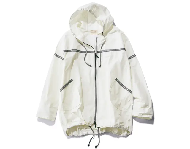 スポーティアウター　グログランテープで大人の街着の遊び心を