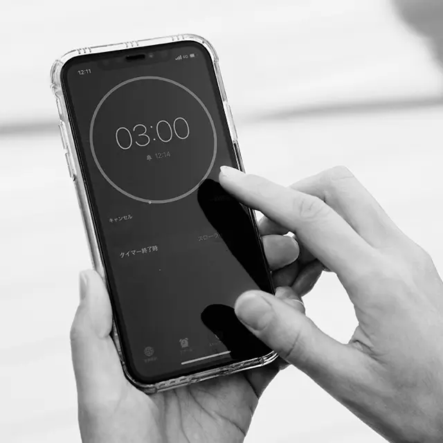 インターバル速歩　3分間はきっちり正確に測る