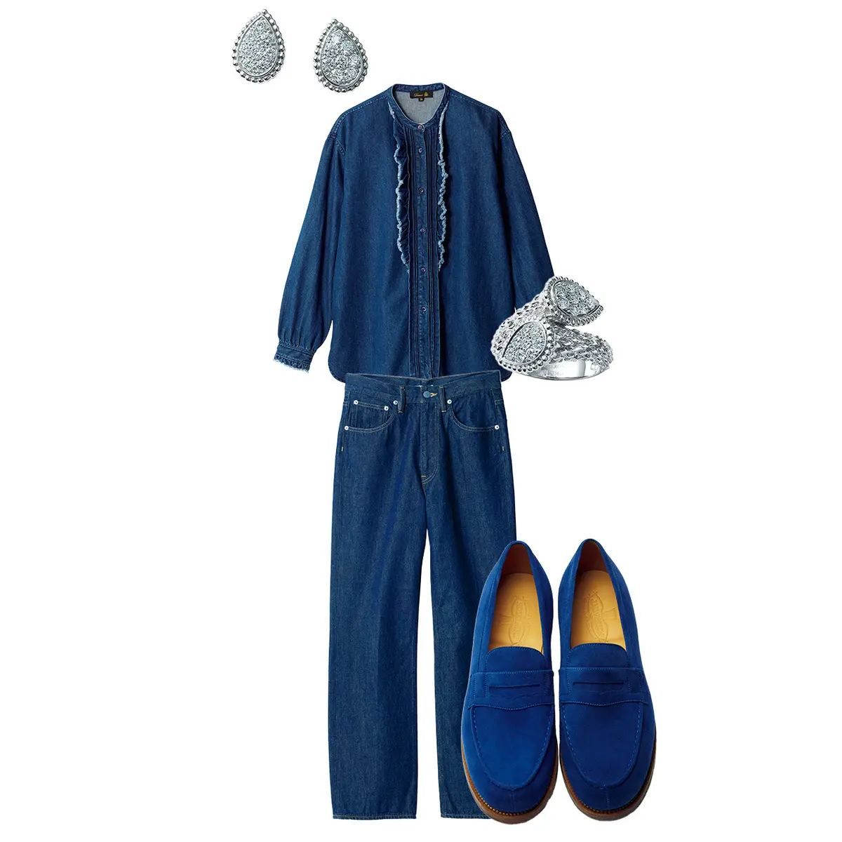 カリッとしたリジットデニムには、 エッセンシャルであり革新的な逸品を