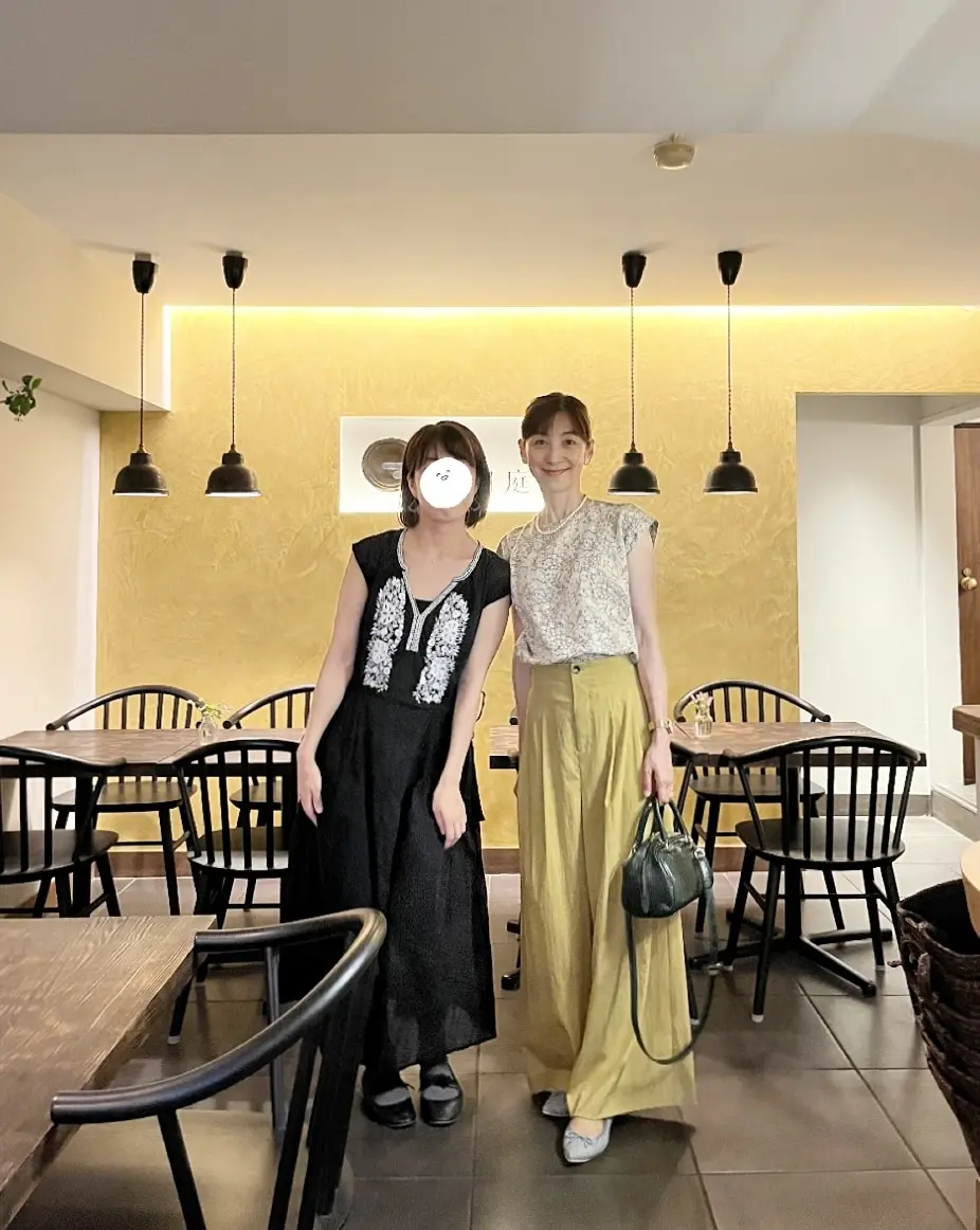 黄色パンツで台湾茶カフェ@自由が丘の画像_1