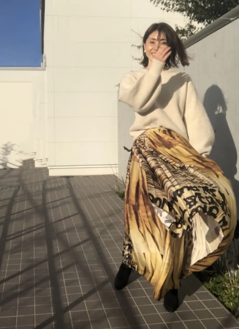 黄色いスカート