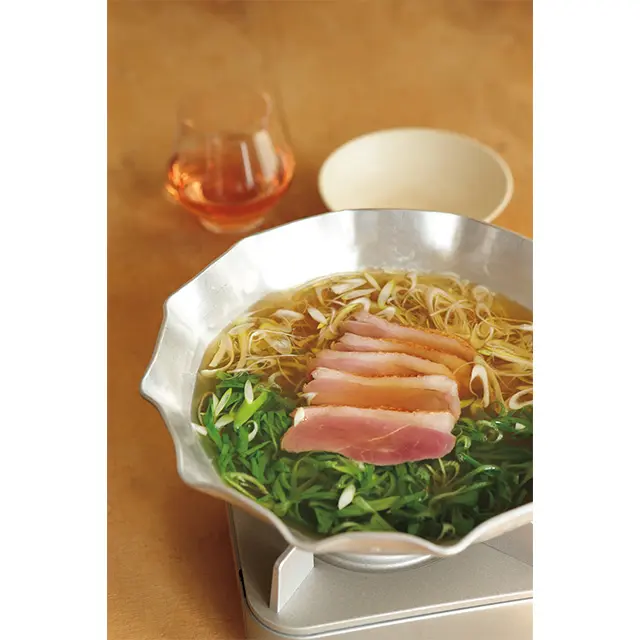 下鴨茶寮の 「合鴨と葱の出汁しゃぶ」