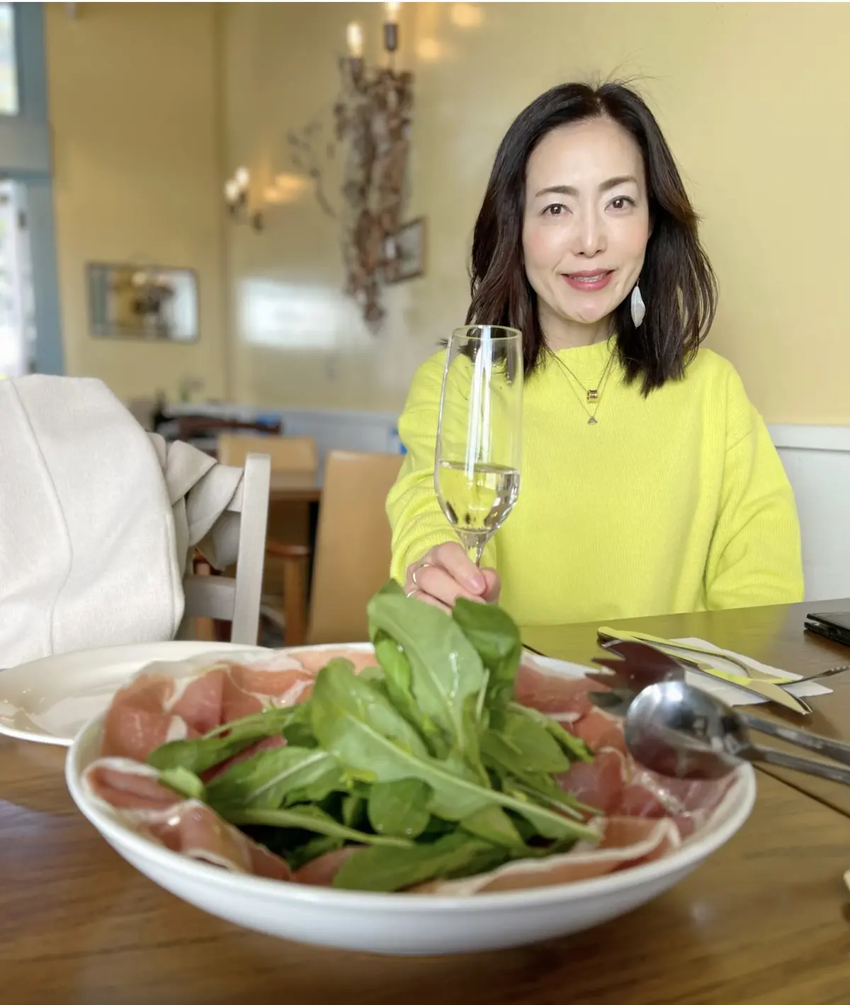 イエローニットでご近所ランチ♡の画像_2