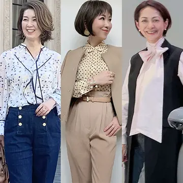 50代の春ファッションに欠かせない「ブラウス」を使ったお出かけコーデ3選